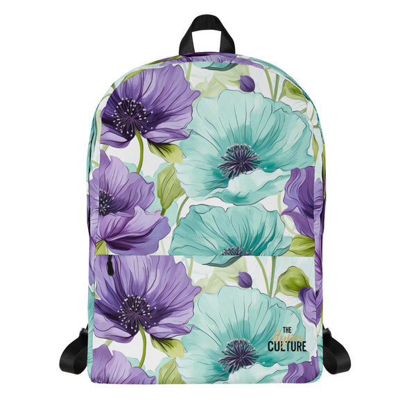 [Floral Bloom] Azure Blooms Backpack