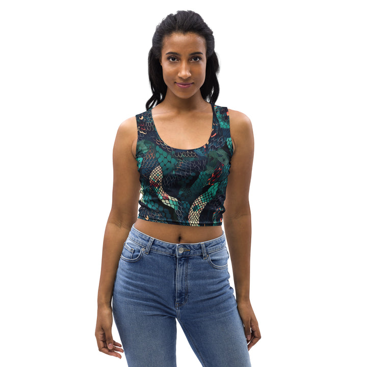 [Wild Side] Slick n Scale Crop Top T-shirt The Hyper Culture