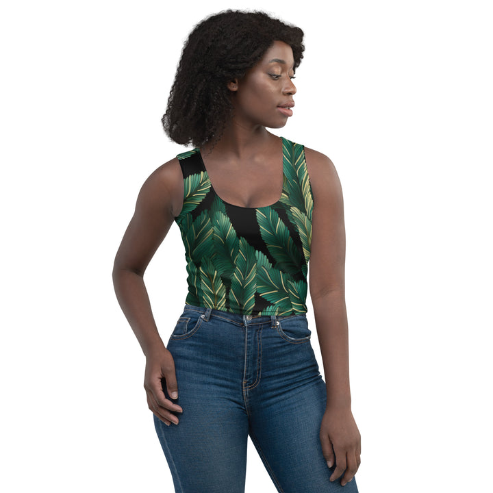 [Floral Bloom] Forest Greenie Crop Top T-shirt The Hyper Culture