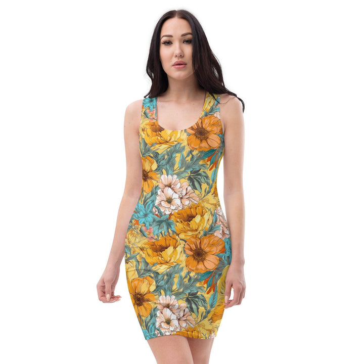 [Floral Bloom] Bright Summer Short Dress Dress The Hyper Culture