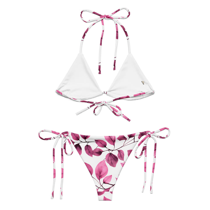 [Floral Bloom] Love Leaf String Bikini Swimsuit The Hyper Culture