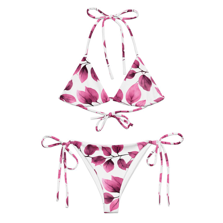 [Floral Bloom] Love Leaf String Bikini Swimsuit The Hyper Culture