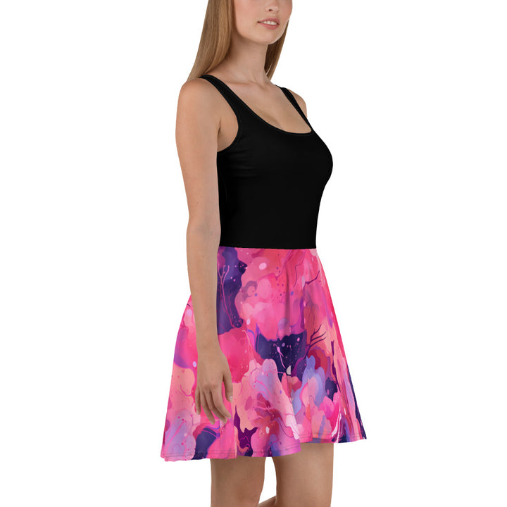 [Luxe Chic] Blush Galactic Skater Dress Dress The Hyper Culture