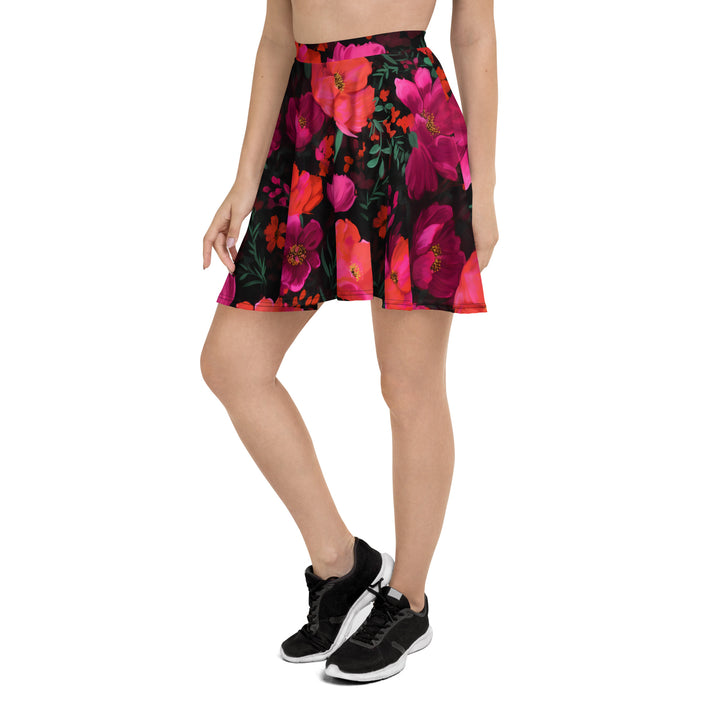 [Floral Bloom] Night Flora Skater Skirt Skirt The Hyper Culture