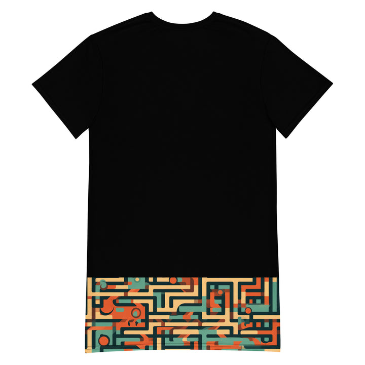 [GeoModa]  Spring Maze T-shirt dress Dress The Hyper Culture