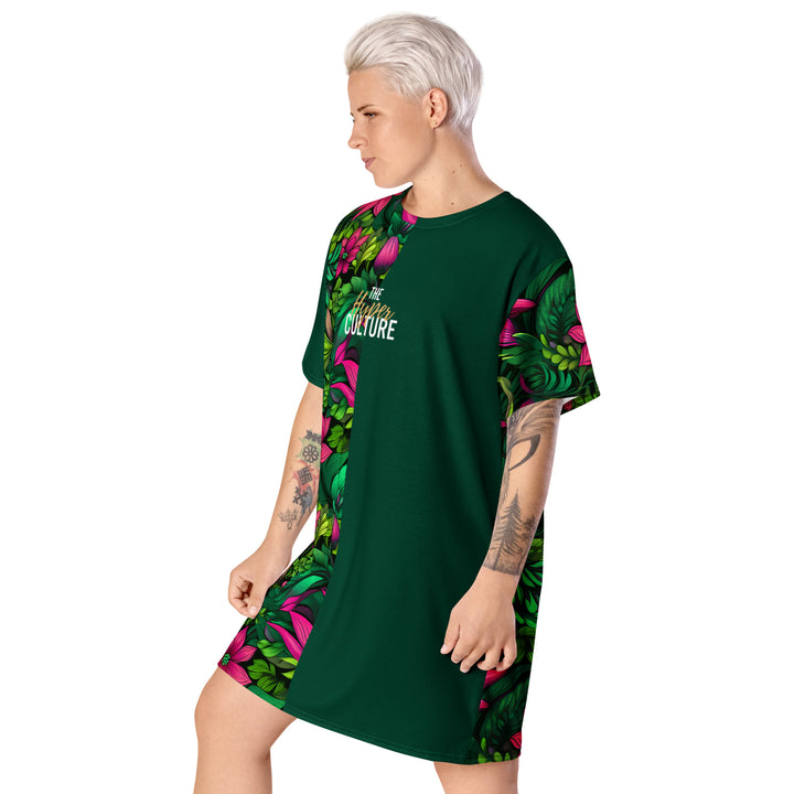 [Floral Bloom] Wild Flora T-shirt dress Dress The Hyper Culture