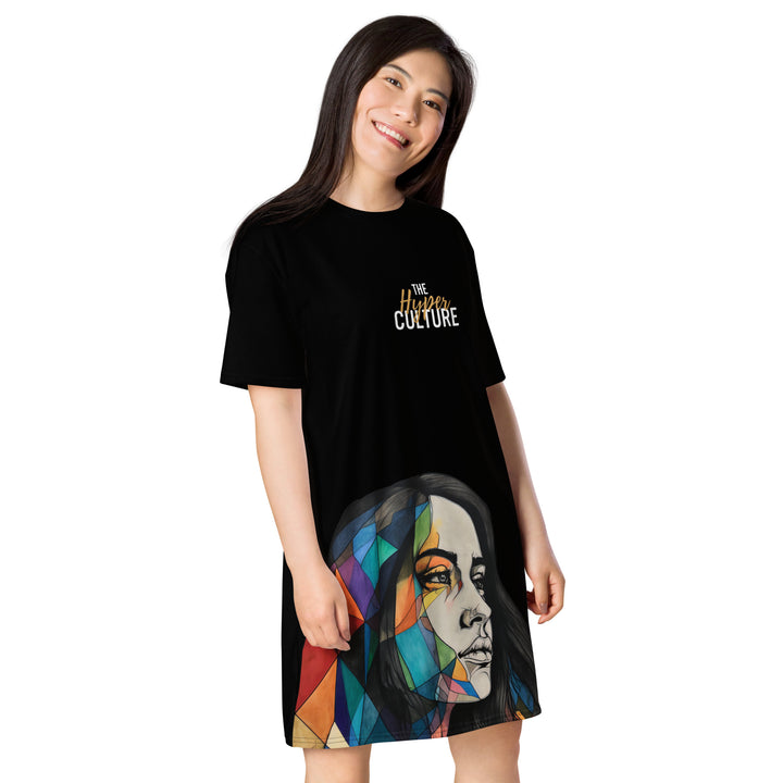 [GeoModa] Crystal Lass T-shirt dress Dress The Hyper Culture
