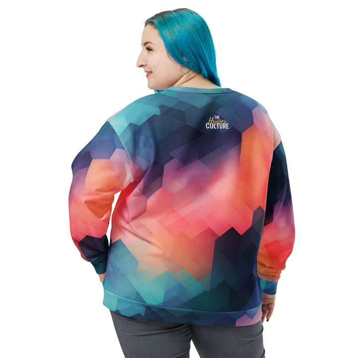[GeoModa] Cubic Blush Unisex Sweatshirt Sweatshirt The Hyper Culture