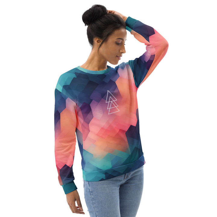 [GeoModa] Cubic Blush Unisex Sweatshirt Sweatshirt The Hyper Culture