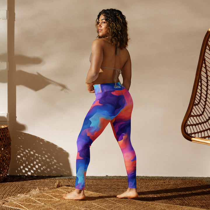 [Luxe Chic] Flamin Hot Yoga Leggings Leggings The Hyper Culture