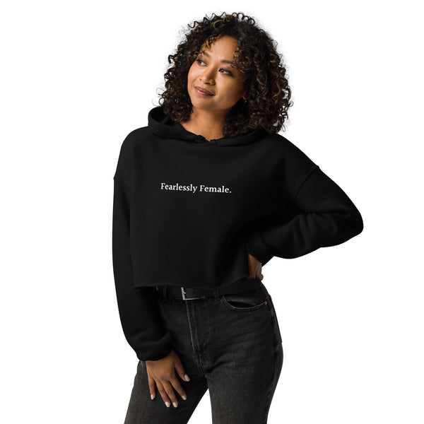 [THC Signature] Fearlessly Female Crop Hoodie