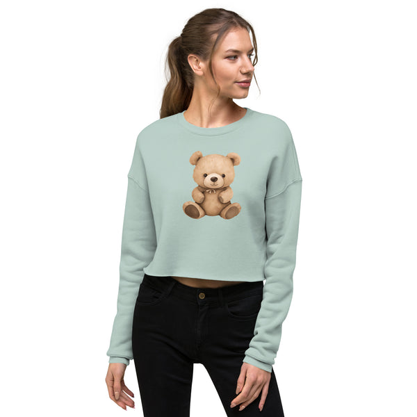 [Wild Side] Bearly Chic Crop Sweatshirt