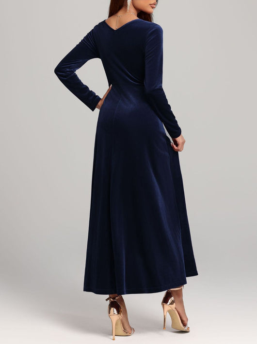 imperia long sleeve velvet dress Cece Velvet Long Sleeve Maxi Dress