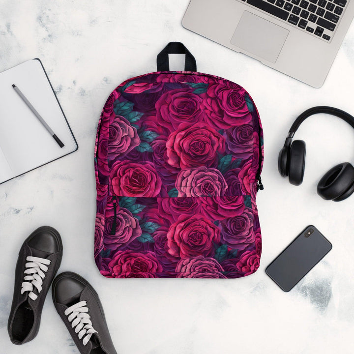 [Floral Bloom] Rose Backpack Backpack The Hyper Culture