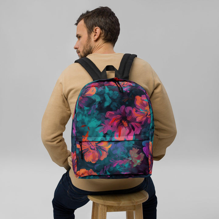 [Floral Bloom] Neon Bloom Backpack Backpack The Hyper Culture