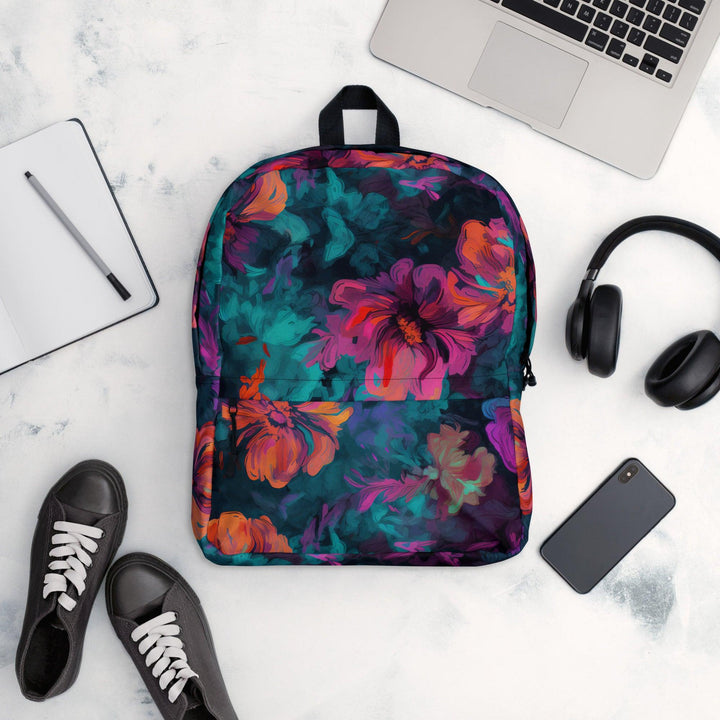 [Floral Bloom] Neon Bloom Backpack Backpack The Hyper Culture