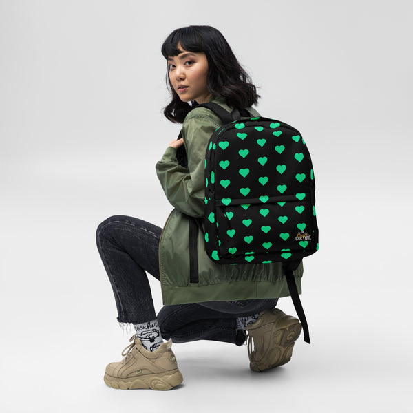 [GeoModa] Minted Heart Backpack