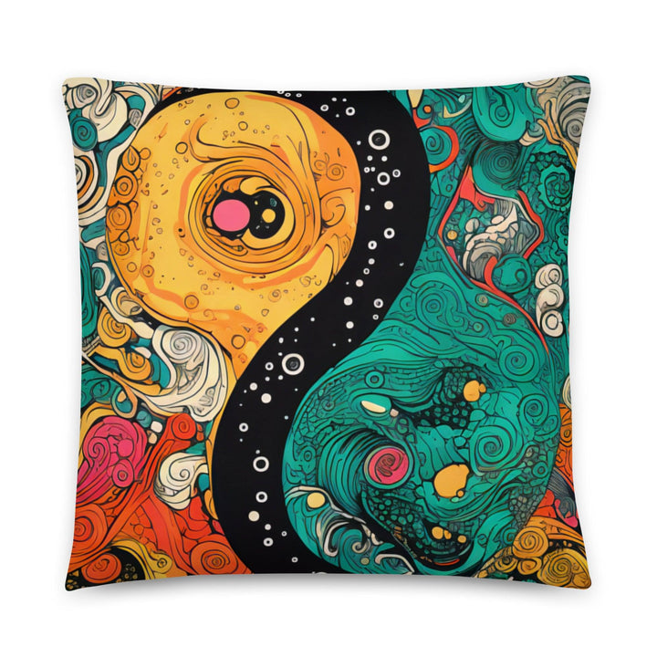 [Yin Yang] Vibrant Chaos Basic Pillow Cushion The Hyper Culture