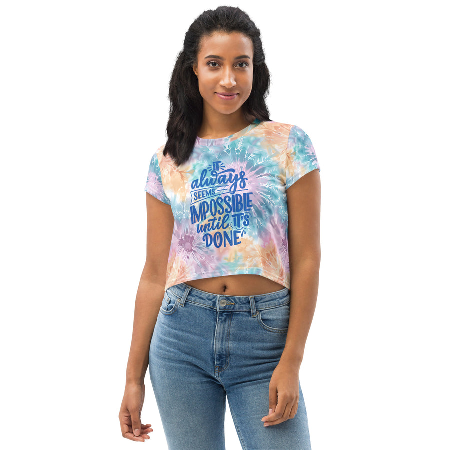 [Gypsy Soul] Sorbet Splash Crop Tee