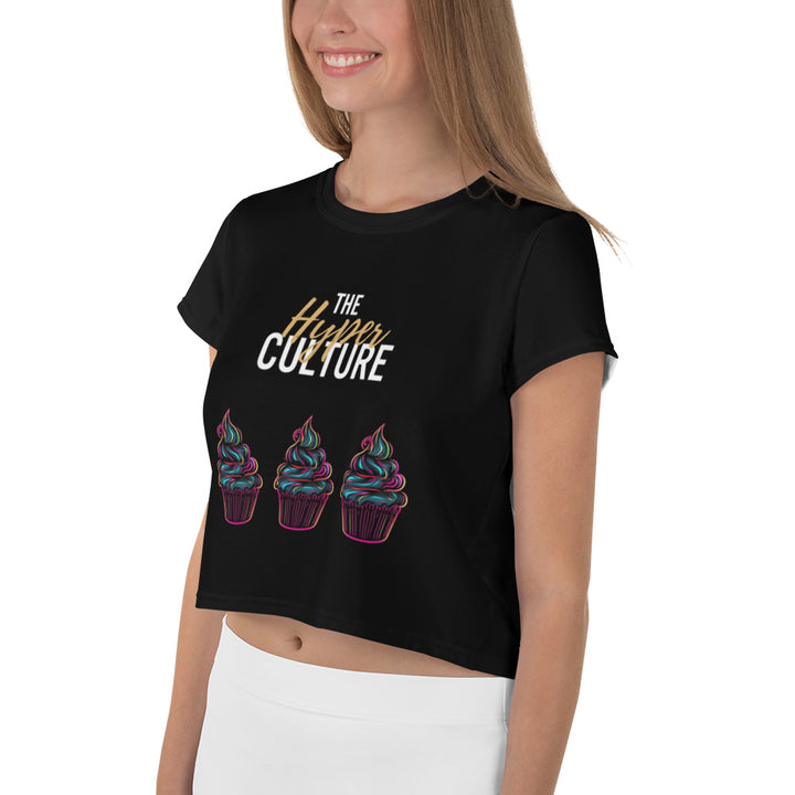 [Suga Rush] 3 Cupcakes Crop Tee T-shirt The Hyper Culture