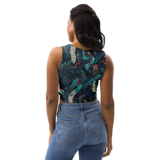 [Wild Side] Slick n Scale Crop Top T-shirt The Hyper Culture