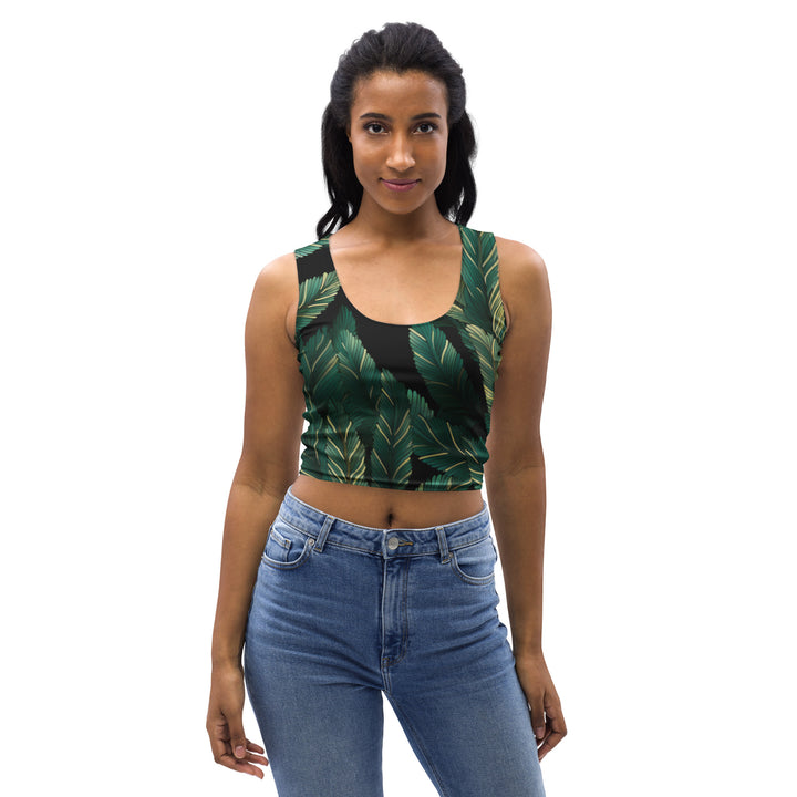 [Floral Bloom] Forest Greenie Crop Top T-shirt The Hyper Culture