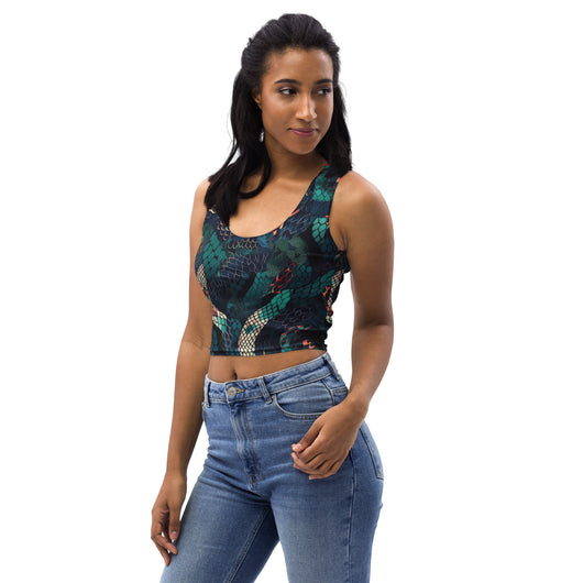 [Wild Side] Slick n Scale Crop Top T-shirt The Hyper Culture