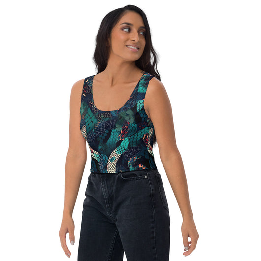 [Wild Side] Slick n Scale Crop Top T-shirt The Hyper Culture