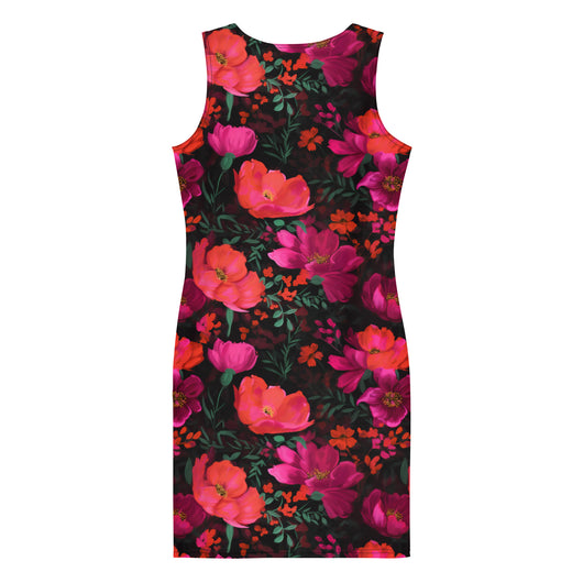 [Floral Bloom] Night Flora Short Dress Dress The Hyper Culture