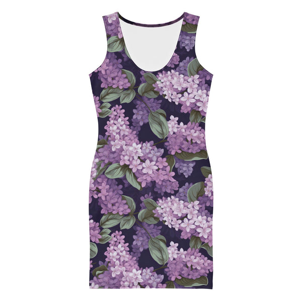 [Floral Bloom] Lavender Short Dress Dress The Hyper Culture