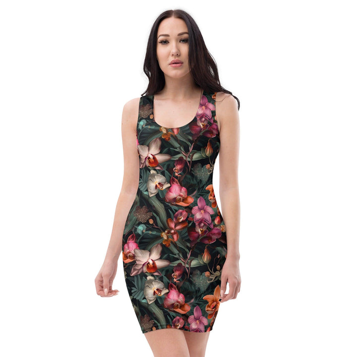 [Floral Bloom] Orchid Short Dress Dress The Hyper Culture