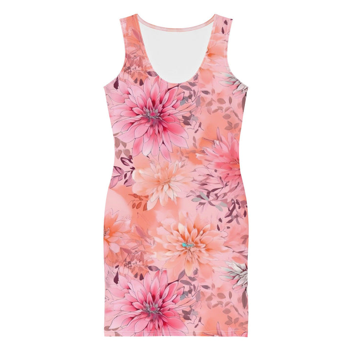 [Floral Bloom] Pink Love Short Dress Dress The Hyper Culture