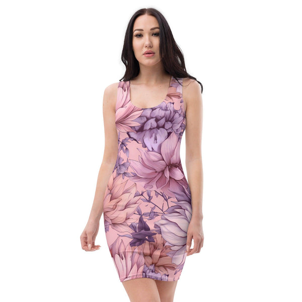 [Floral Bloom] Pink Bliss Short Dress Dress The Hyper Culture