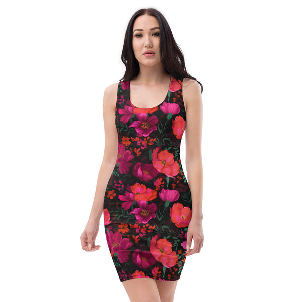 [Floral Bloom] Night Flora Short Dress Dress The Hyper Culture