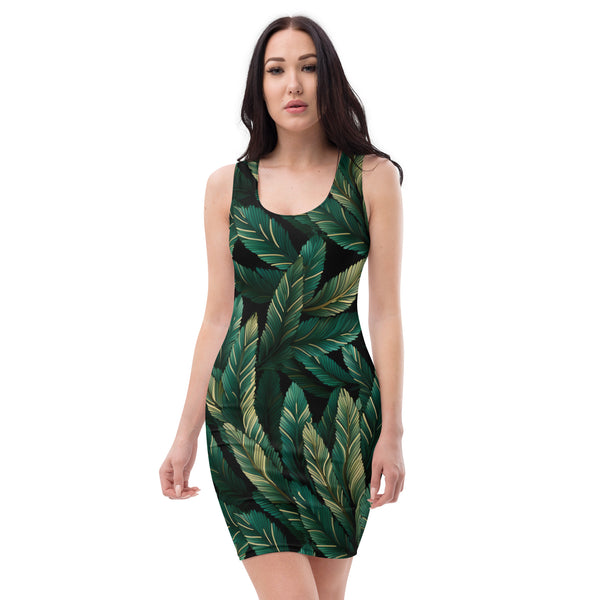 [Floral Bloom] Forest Greenie Short Dress Dress The Hyper Culture