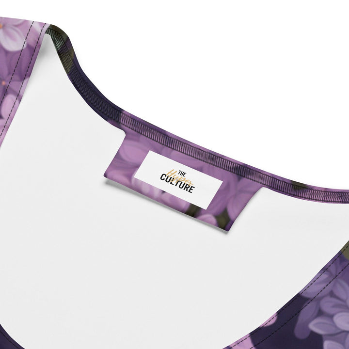 [Floral Bloom] Lavender Short Dress Dress The Hyper Culture