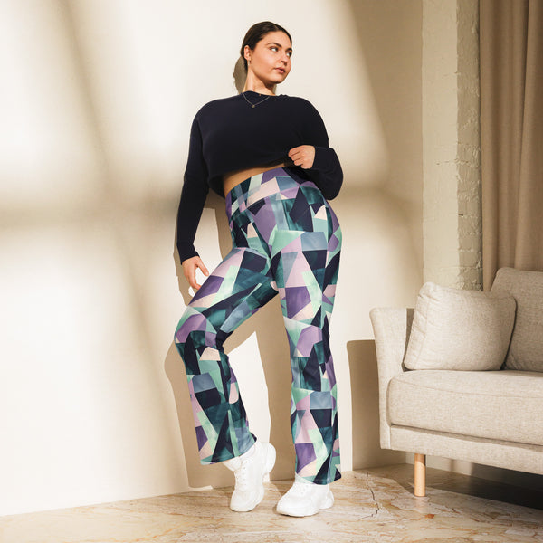 [GeoModa] Kleido Shards Flare Leggings