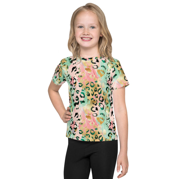 [Wild Side] Blush Safari Kids Crew Neck T-shirt
