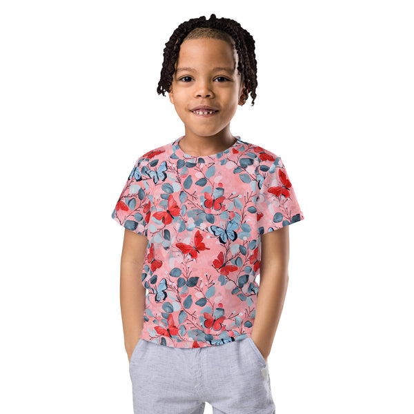 [Wild Side] Flutter Kiss Kids Crew Neck T-shirt