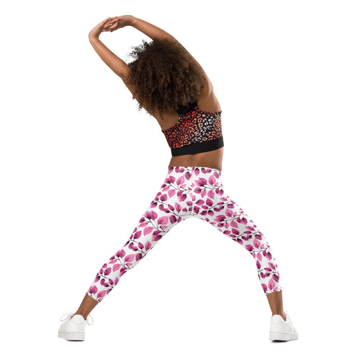 [Floral Bloom] Love Leaf Kid's Leggings Kids Leggings The Hyper Culture