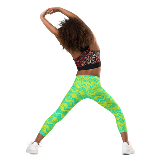 [GeoModa] Lemon Zest Kid's Leggings Kids Leggings The Hyper Culture