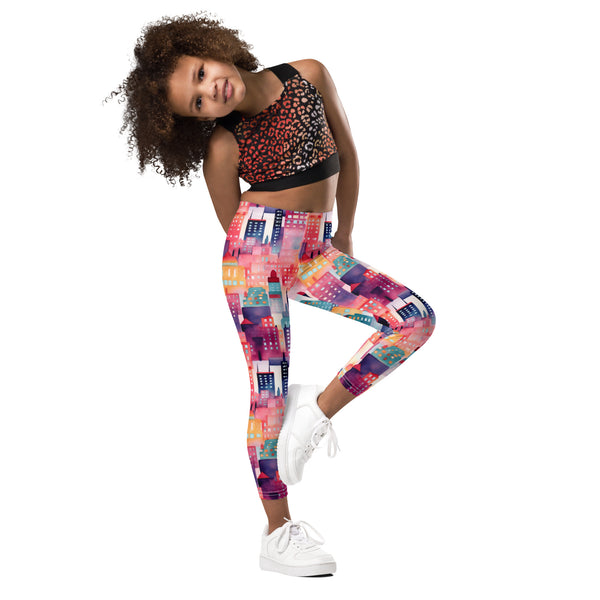 [Odyssey Chic] Talkin Cities Kid's Leggings Kids Leggings The Hyper Culture