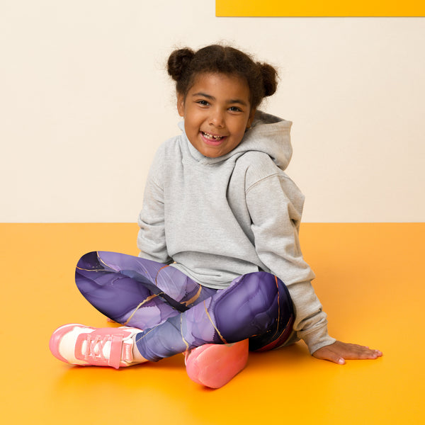 [Luxe Chic] Amethyst Gleam Kid's Leggings