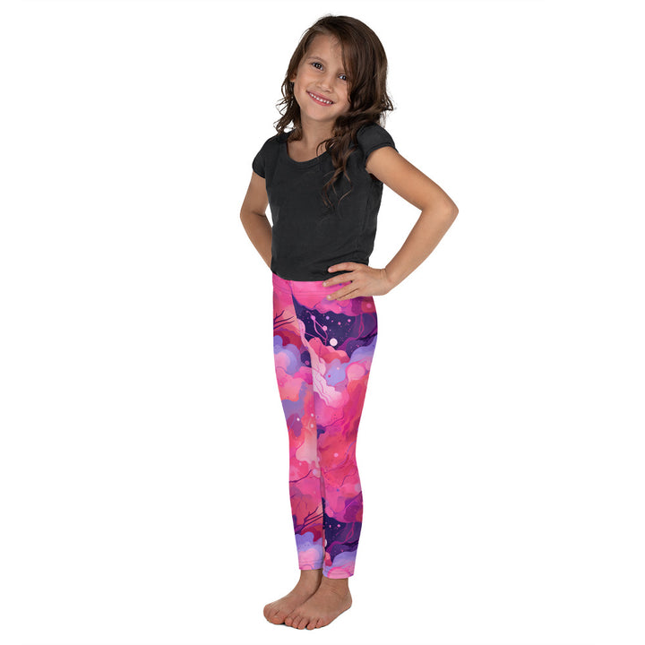 [Luxe Chic] Blush Galactic Kid's Leggings Kids Leggings The Hyper Culture