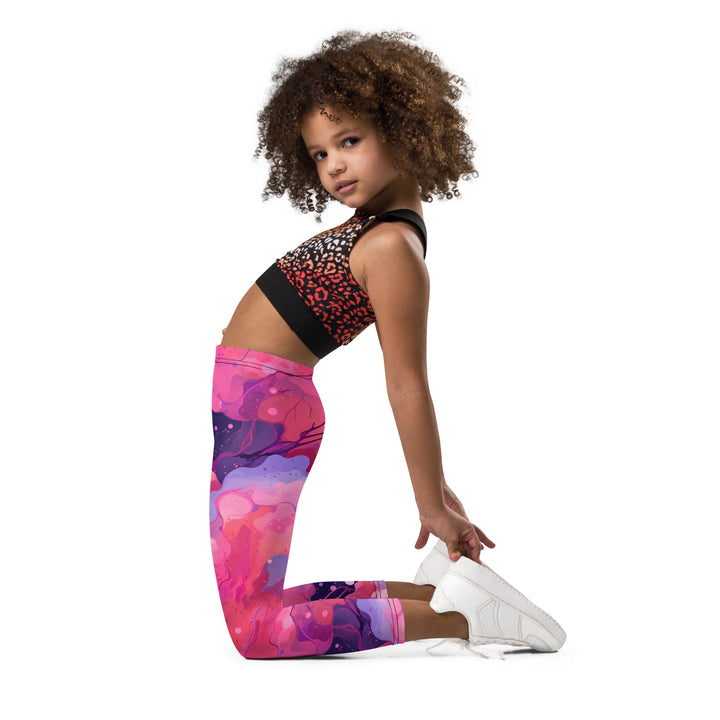 [Luxe Chic] Blush Galactic Kid's Leggings Kids Leggings The Hyper Culture