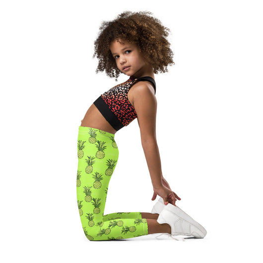 [Fruitilicious] Greenanas Kid's Leggings Kids Leggings The Hyper Culture
