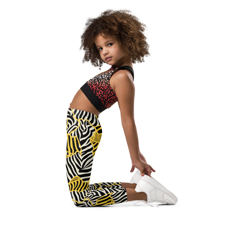 [Wild Side] Zebralicious Kid's Leggings Kids Leggings The Hyper Culture