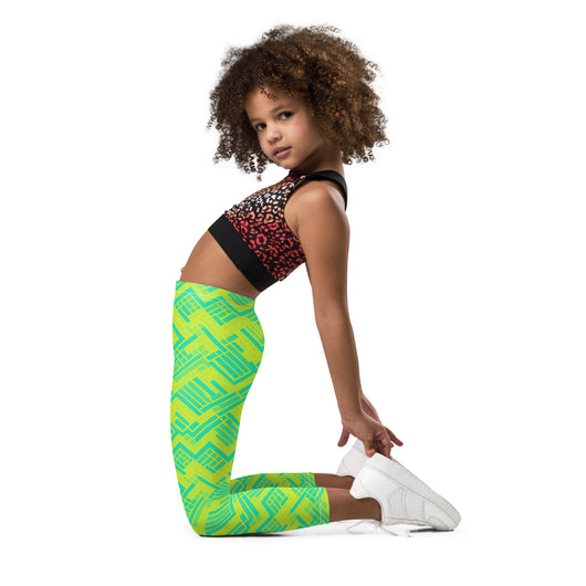 [GeoModa] Lemon Zest Kid's Leggings Kids Leggings The Hyper Culture
