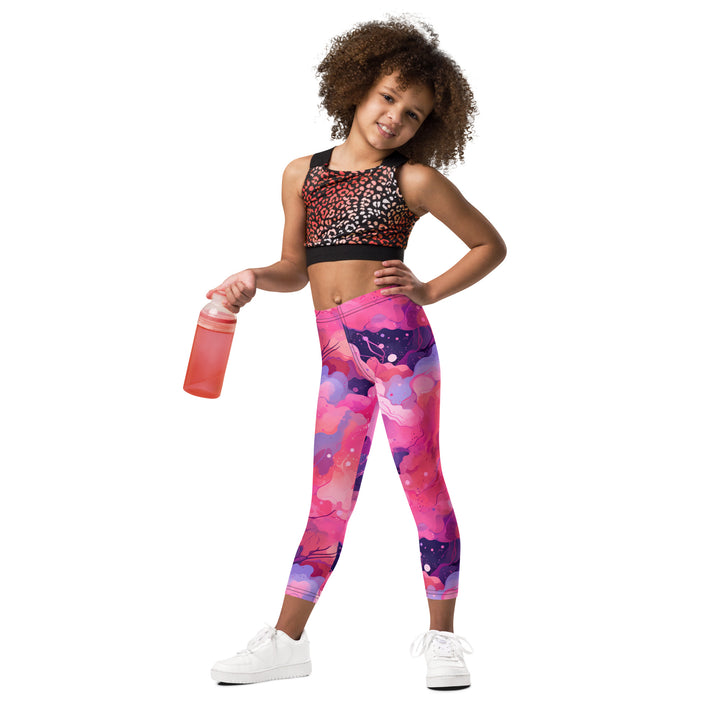 [Luxe Chic] Blush Galactic Kid's Leggings Kids Leggings The Hyper Culture