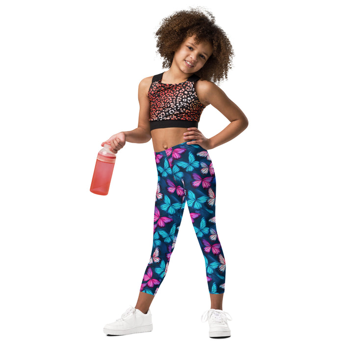 [Wild Side] Butterfly Effect Kid's Leggings Kids Leggings The Hyper Culture